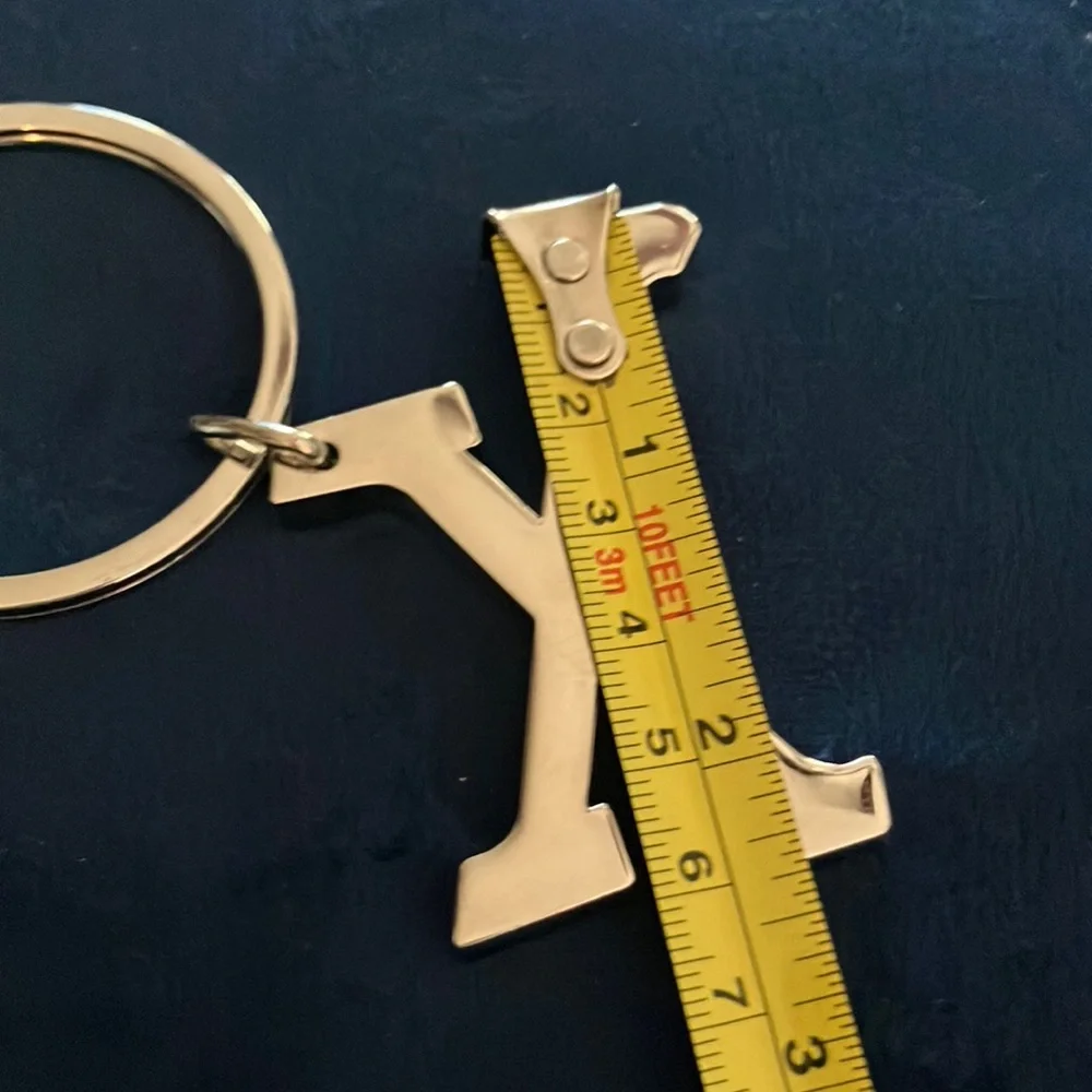 Silver Keychain with Letter X -‎ heavy-duty